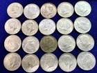 Lot of (20) Roll of John F. Kennedy 40% Half Dollars 1966 to 1969