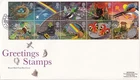 GB RM FDC: 1991 GREETINGS STAMPS + Good Luck, Luckington, Chippenham SHS