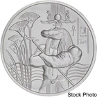 Elemetal Mint Egyptian Gods Series Sobek 2 oz .999 Fine Silver UHR Art Round