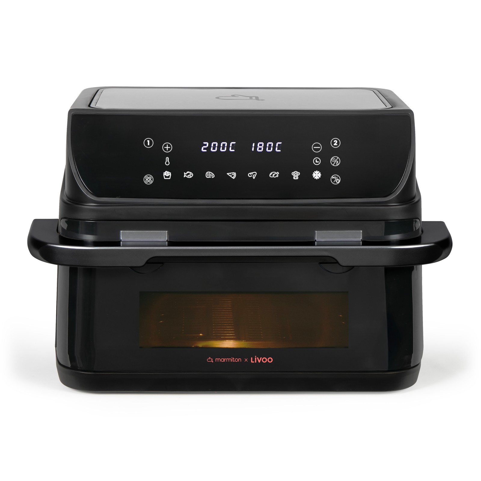 Friteuse sans huile Livoo 10l avec séparateur de cuisson amovible