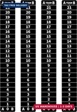 4 Pack Cornhole Scoreboards Black, Magnetic Decal with Score Keepers for Corn Ho