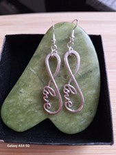 Infinity Love Earrings With Silver Hooks