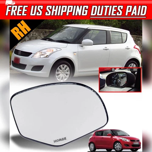 Side Wing Mirror Glass Lens Right RH For Suzuki Swift AZG 2010-2017 Hatchback