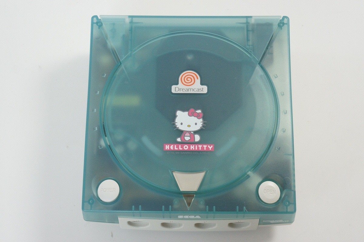 Dreamcast SEGA DC HELLO KITTY BLUE Console HKT-3000 Tested System