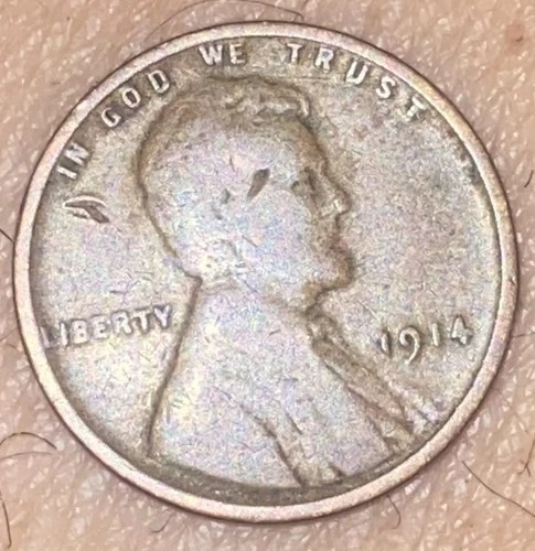 1914-P Lincoln Wheat Cent Penny VG Philadelphia