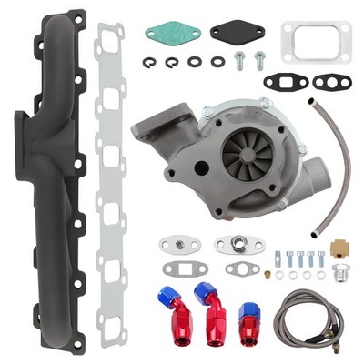 Turbolader T3 T4 for 1.5 - 2.5L Turbolader-Ölleitung und Verteilerrohr-Kit