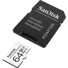 SanDisk High Endurance 64 GB Class 10/UHS-I U3 microSDXC SDSQQNR064GAN6IA