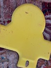 PEP BOYS AUTO PARTS ADVERTISING ORIGINAL LICENSE TAG TOPPER SIGN 1950s GAS OIL  — photo 3