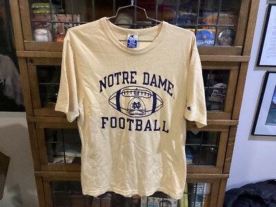 VTG 90's ND Fighting Irish Football CHAMPION Golden Dome T-Shirt
