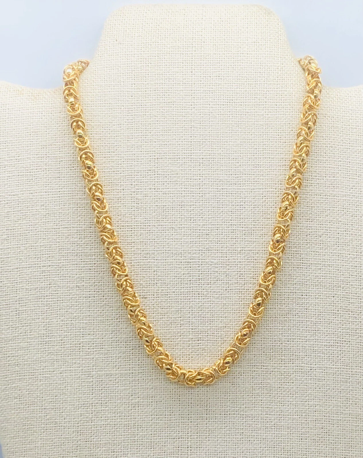 Collana Choker Vintage BIJOUX GIVENCHY PARIS NEW YORK Tono Oro Torto Con Etichetta