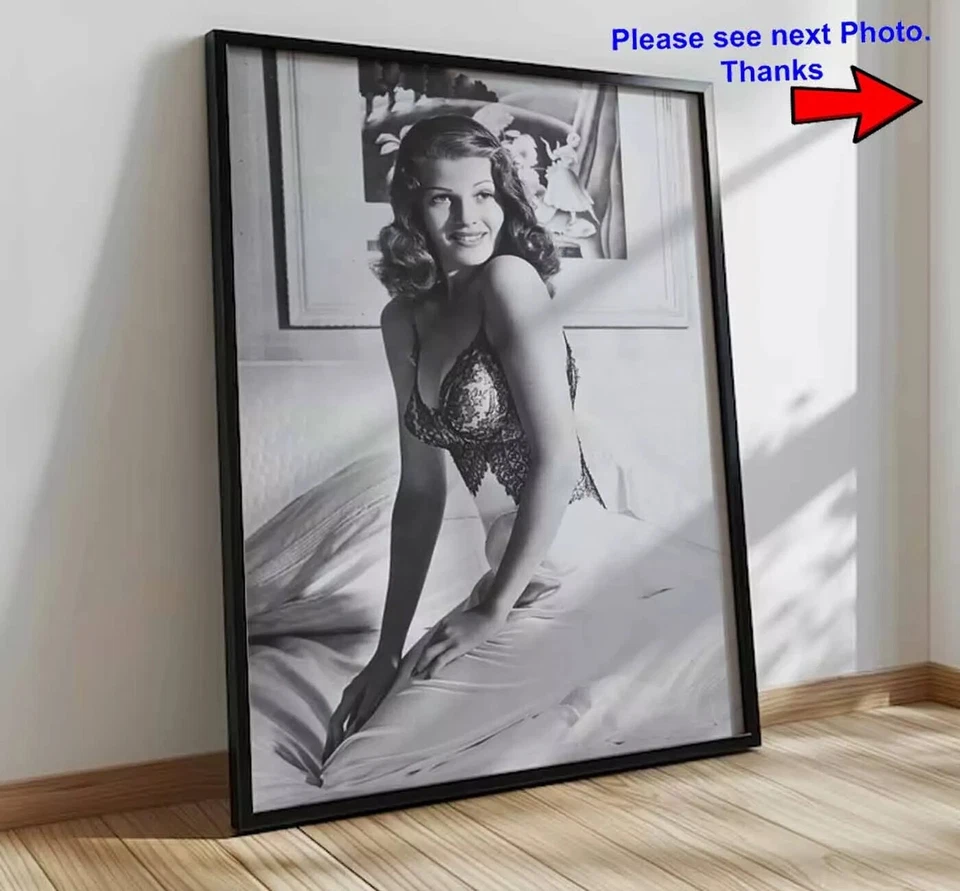 Rita Hayworth Vintage Print, Classic Hollywood Glamour Wall Art, Wall Decor - Image 2 of 4