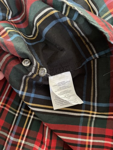 CAMISA PERFECTA J.CREW EN STEWART CUADROS ROJA MUJER TALLA 6 - Imagen 8 de 12