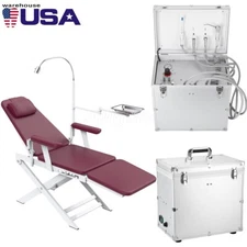 Portable Dental Mobile Delivery Unit Air Compressor Suction System/Chair 4 Hole