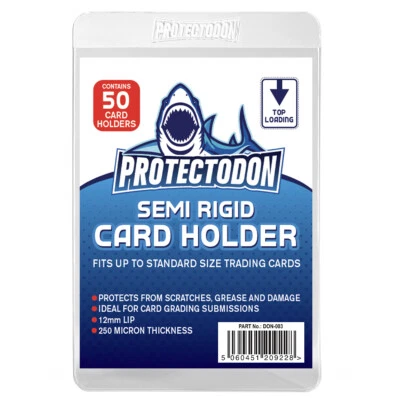 Protectodon Semi-Rigid Trading Card Holders Pokemon PSA Grading Submission Size