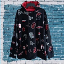 AND1 Men's Fadeaway Pullover Hoodie Sweatshirt Basketball Black Size 3XL