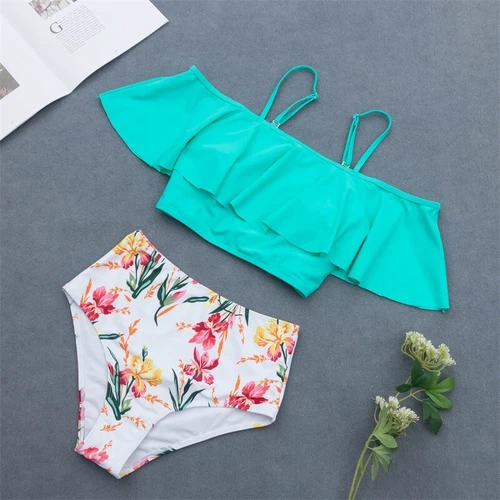 Womens Swimwear High Waist Bikini Set Push Up Padded Swimsuit Bathing Suit US. - Picture 86 of 86