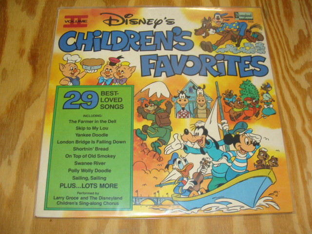 【P6002】WALT DisNEY RECORDS children’s fa VINYL RECORD DISNEYLAND WALT DISNEY'S CHILDREN'S FAVORITES VOLUME