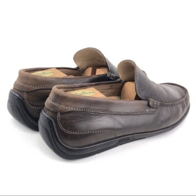 Ecco Brown Leather Slip on Loafers EUR 44 Mens Size 10-10.5  display picture 2