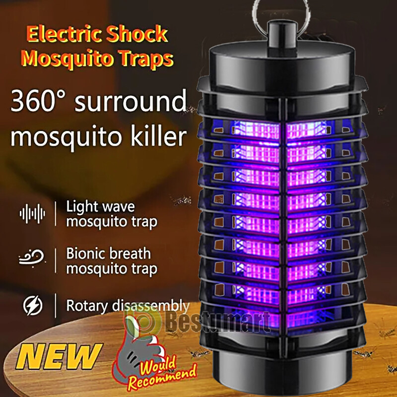 Lampara Mata De Insectos Moscas Mosquitos Electrico Exterminador Para  Interior
