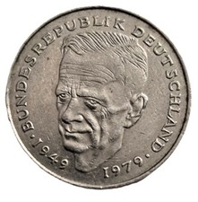 2 DM Bundesrepublich Deutschland  Schumacher(1949-1979) 1989 J