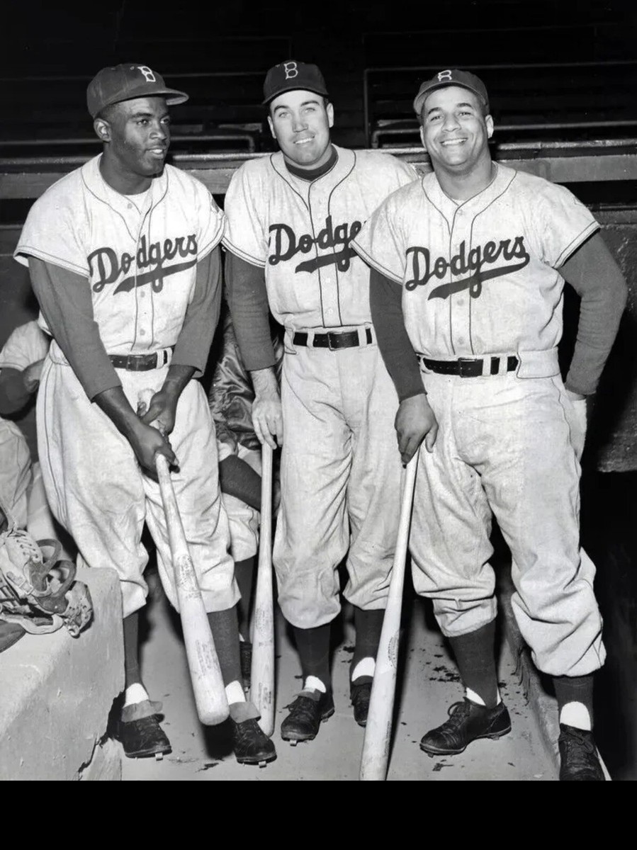 ROY CAMPANELLA MLB DEBUT 1948 GIANTS PASS VALID JACKIE ROBINSON