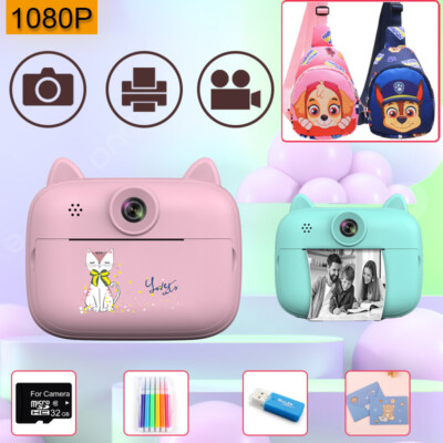 Instant Print Digital Kids Camera Video Cameras Toy Outdoor Girls For Boys Gifts