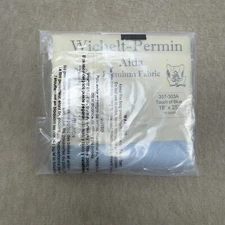Wichelt Permin Aida Premium Fabric 14 Count 18 x 25 Touch Of Blue