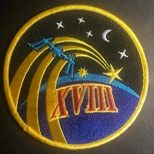 NASA Shuttle Flight Crew Mission Embroidered Patch - XVIII