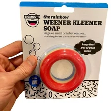 RAINBOW Weener Cleaner Soap Willy Weiner - Joke Gag Gift Party Adult Shower Toy