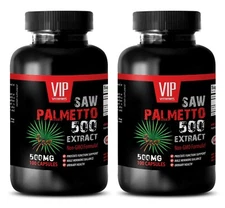 mens hair loss regrowth - SAW PALMETTO BERRY 500MG - testosterone 2 Bottles