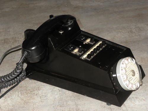 antique Phone machine age RETRO DIAL TELEPHONE ART DECO Direction Management old - Picture 9 of 11