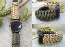 Garmin Fenix 5 5S 6 6S 7 7S/ Marq/ Instinct/ Quatix 5, 6 Band w. Tactical Buckle