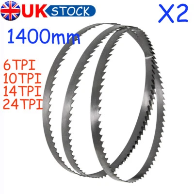 2X 1400mm Band Saw Blade 6/10/14TPI Fit OZITO BSW-2581 BSW-2580 Bandsaw Wood Kit