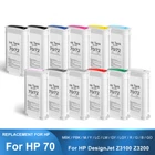 12Color/set HP 70 Compatible Ink Cartridge For HP Z2100 Z3100 Z3200 Z5200 Z5400