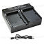 miniature 2  - PTD-43 DUAL USB BATTERIE AC/DC Rapide Chargeur Pour Casio NP 90