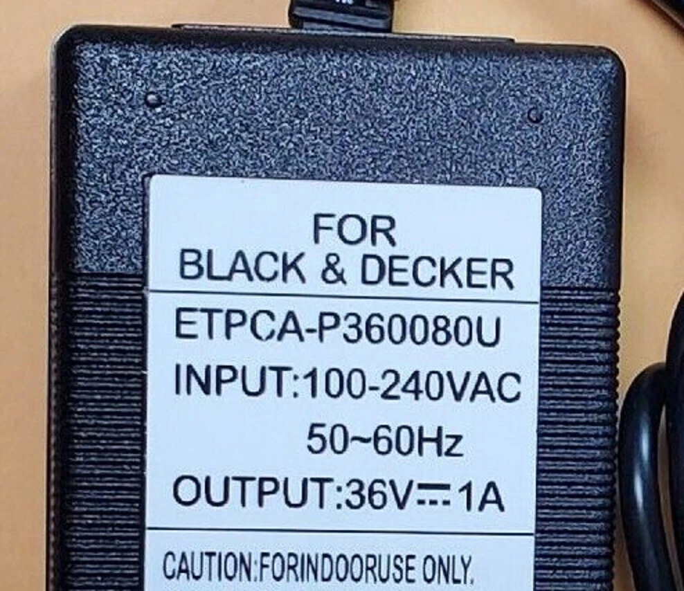 Genuine Black & Decker 36V Lawn Mower Charger ETPCA-P360080U for  CM1936/SPC1936 Mowers! for Sale in Wheaton, IL - OfferUp