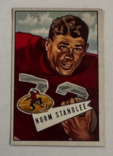 1952 Bowman #141 Norm Standlee * San Francisco 49ers    EX+