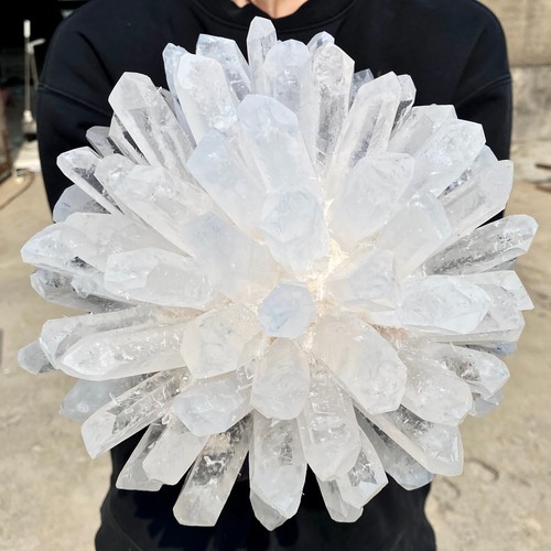 13.66LB New find white Phantom Quartz Crystal Cluster mineral samples healing - Picture 3 of 18