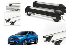 BARRE PORTATUTTO ALLUMINIO RENAULT KADJAR ANNO 2020 CON RAILS+PORTASCI 4 PAIA
