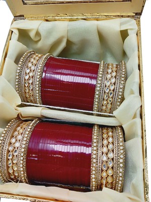Traditional Beautiful Elegant Panjabi Chuda Bangles Set For Newly Married Bride
