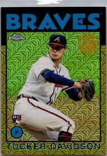 2021 Topps #86TC-99 Tucker Davidson 1986 35th Anniversary Chrome Gold Mojo /50