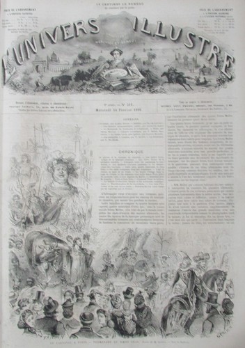 JAPAN YOKOHAMA INDIGENOUS HORSE RACE ENGRAVING THE ILLUSTRIOUS UNIVERSE 1866 - Picture 2 of 2