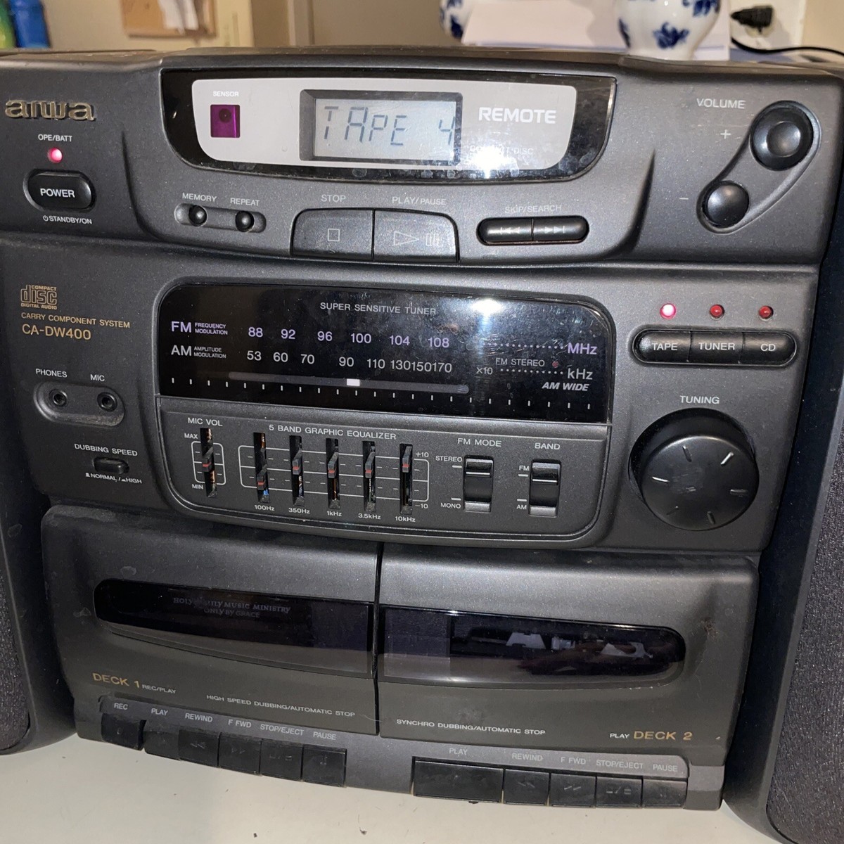 ラジオ・コンポ Aiwa Super Auto Reverse CD Edit ラジオ・コンポ Aiwa Super Auto Reverse CD Edit Aiwa Super