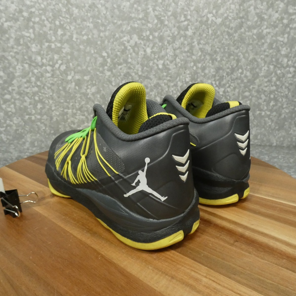 Nike Air Jordan CP3.VII AE Sneaker Mens 12 Dark Gray Yellow