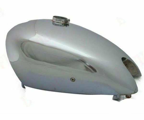 FüR Norton 16H Verchromt Gas Benzintank +Kappe-image