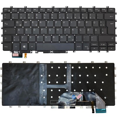 Deutsche - Tastatur Keyboard mit Beleuchtung, ohne Rahmen für DELL XPS 15 9575