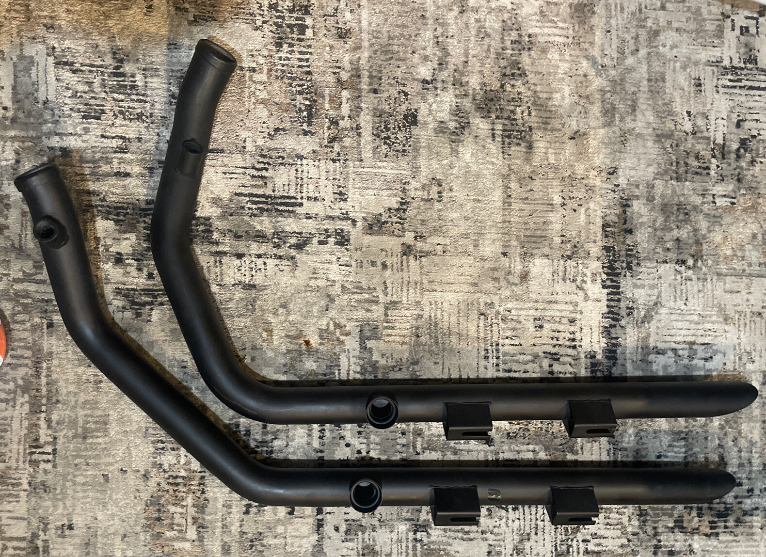 Wyatt Gatling Exhaust Drag Pipe Set Slash Cut Ends fits HarleyDavidson eBay