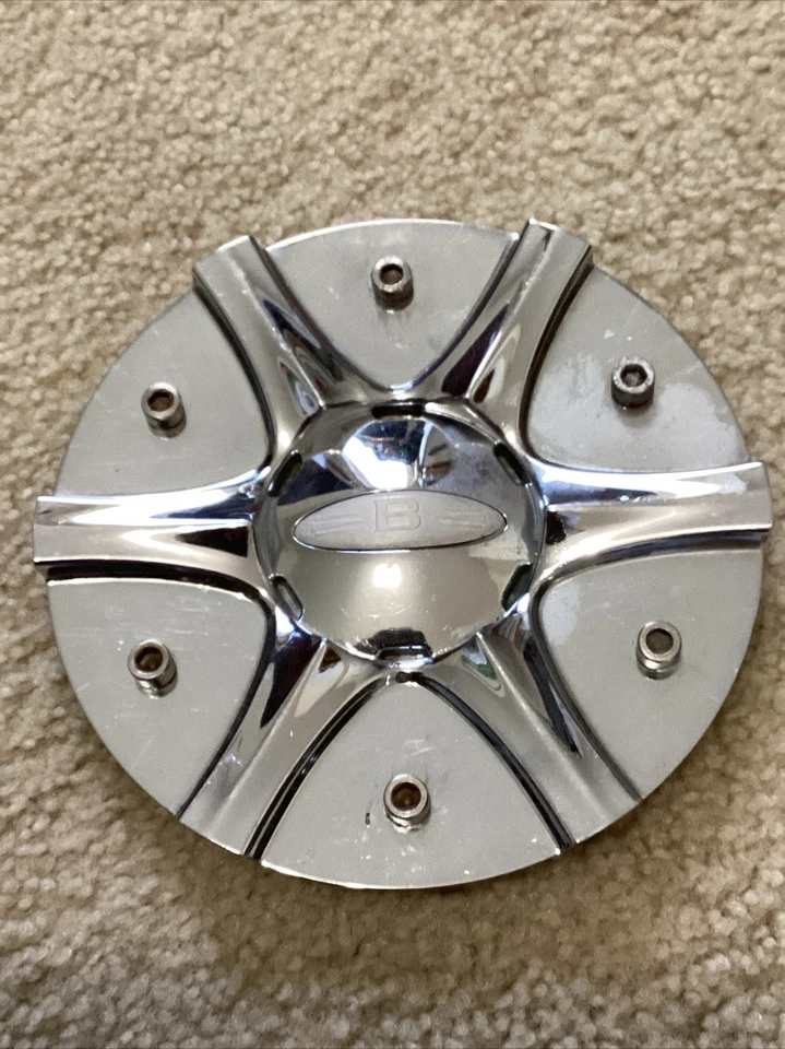 Ruedas BACCARAT [38] Tapa central cromada # 60701875F-1 Tapa central personalizada 1 pieza Foto 2 de 4