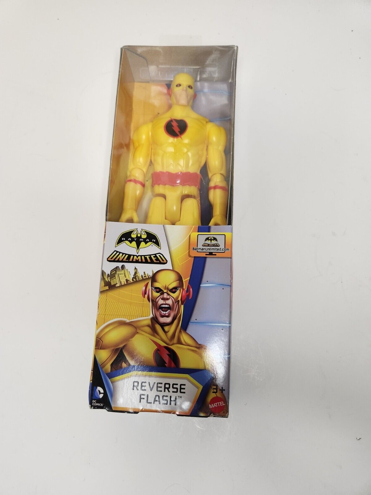 Batman Unlimited 12'' REVERSE FLASH Figure DC Comics Mattel