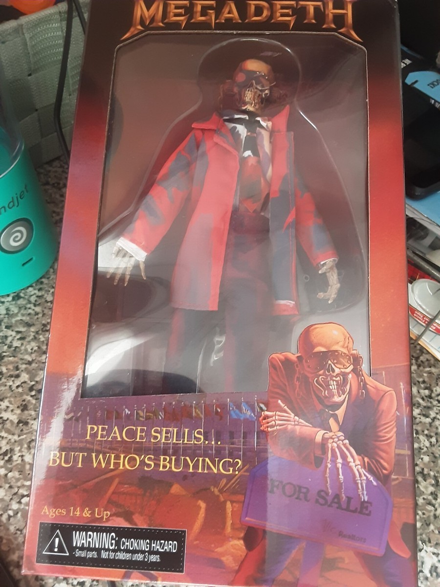 NECA Megadeth Peace Sells Vic Rattlehead Retro Action Figure